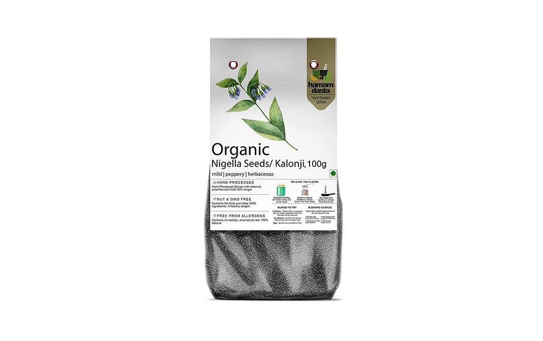 Hamam Dasta Organic Nigella Seeds Kalonji   Pack  100 grams